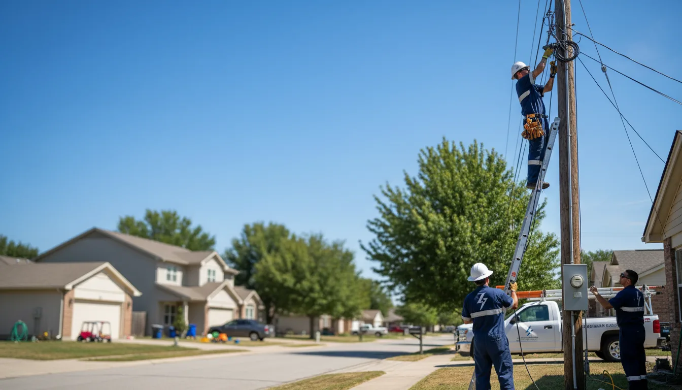 Residential electrician providing installation services in Gifford, IL